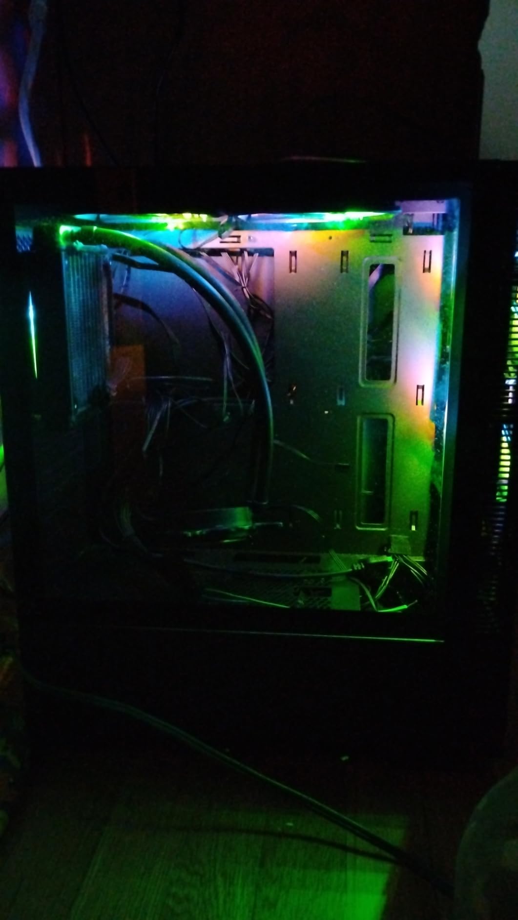 Apevia Hydra-PK Hydra Mid Tower Gaming PC Case w/ 6X 120mm ARGB Fans, 366 RGB Light Modes, High Performance Breathable Airflow Mesh Front Panel, Tempered Glass Side Panel, 1X USB3.0, 2X USB2.0, Pink customer photo 1
