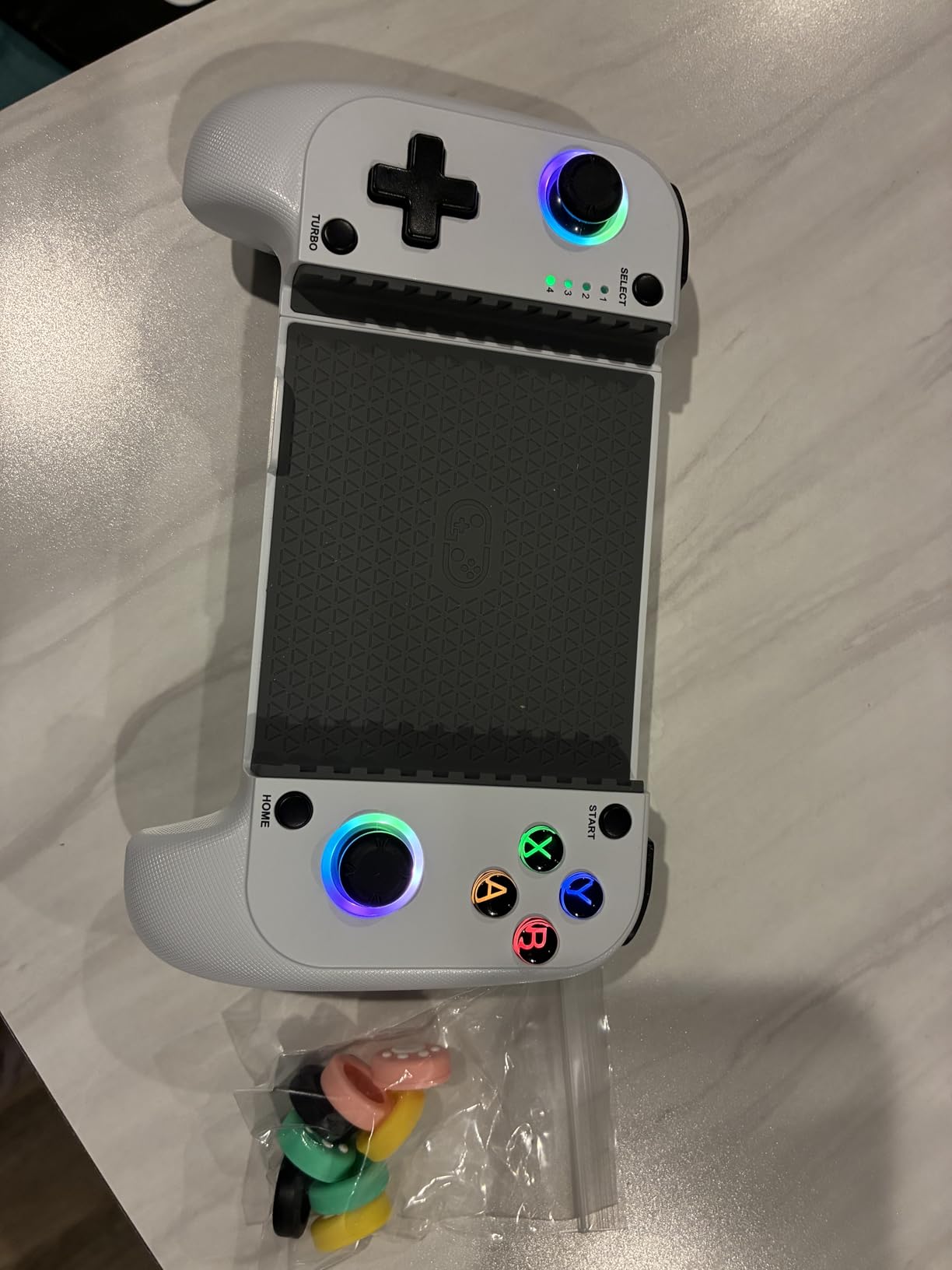Mocagen MC1 Phone Controller for iPhone/Android Support Phone Case, Hall Effect Joysticks, Wireless Mobile Gaming Controller with 8-Color RGB Lighting, Turbo, Triggers, KeyLinker App customer photo 1