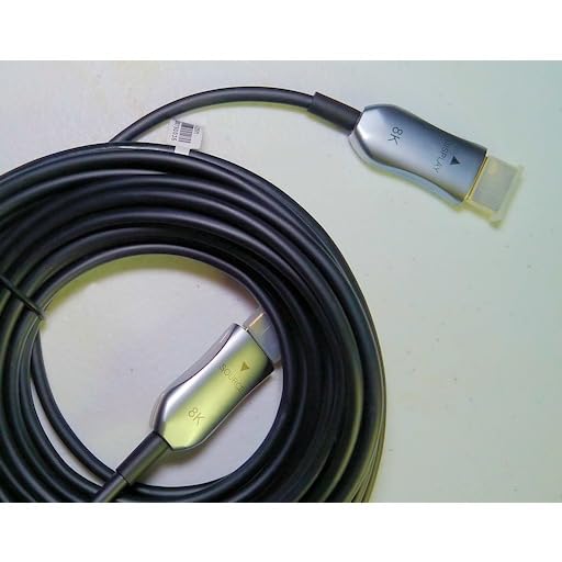 8K Fiber Optic HDMI 2.1 Cable 30ft/9m, Long Active HDMI Cable, High Speed Fiber HDMI Cord, 48Gbps, 8K@60Hz 4K@120Hz, Dynamic HDR, eARC, HDCP 2.2&2.3, 3D, for HDTV Monitor Game Laptop Home Theatre customer photo 2
