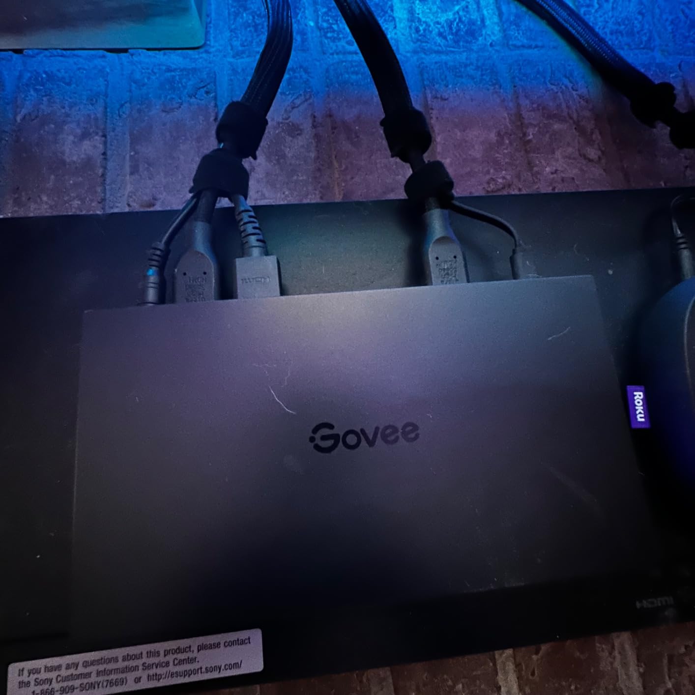 Govee HDMI 2.1 Sync Box 2, AI Sync Box with TV Backlight, Supports 8K@60Hz, 4K@144Hz, VRR and ALLM, Works with SmartThings, Matter and Alexa, RGBIC LED Light Strip for 55-65 inch TVs, 75 LEDs/m customer photo 2