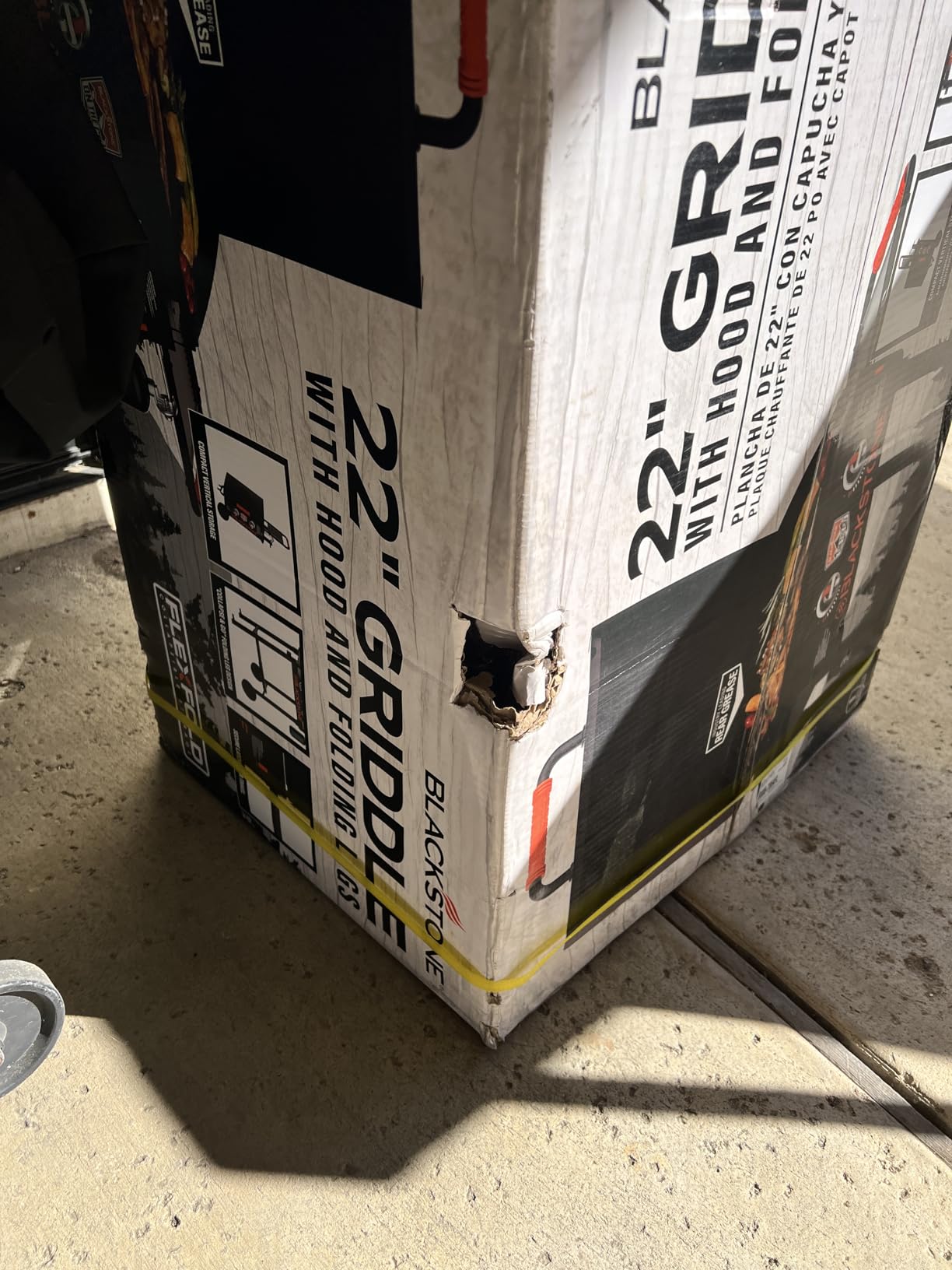 22 Inch On The Go Portable Gas Griddle, Foldable Blackstone Outdoor Griddle Flat Top Grill, Propane Portable Gas Grill customer photo 2