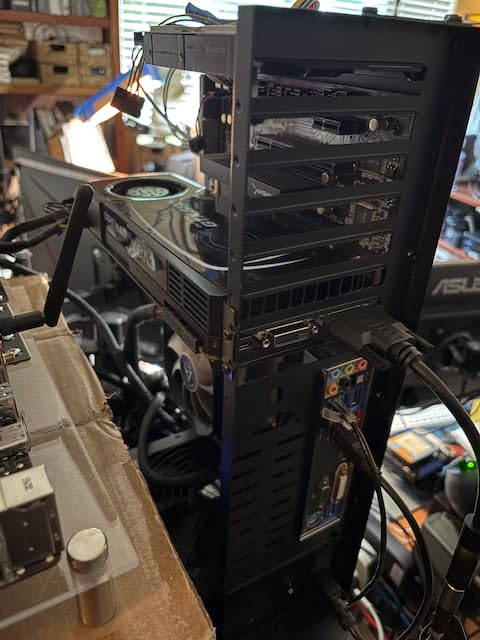 DIY Gaming Computer Case, Open Chassis Case Rack for ATX/M-ATX/ITX Motherboards,Widely Body Heat Dissipation Design,Test Bench, Mid Tower,Computer Motherboards Test Bench customer photo 2