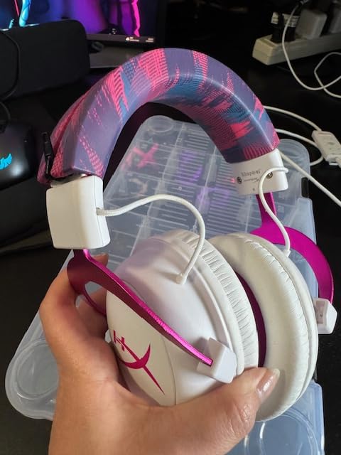 WC BandZ Cloud - Silicone Headband Cover for HyperX Cloud Series Headphones by Wicked Cushions | Enhanced Comfort, Style, & Sweat Protection | Exclusively for HyperX Cloud Series | Black customer photo 2