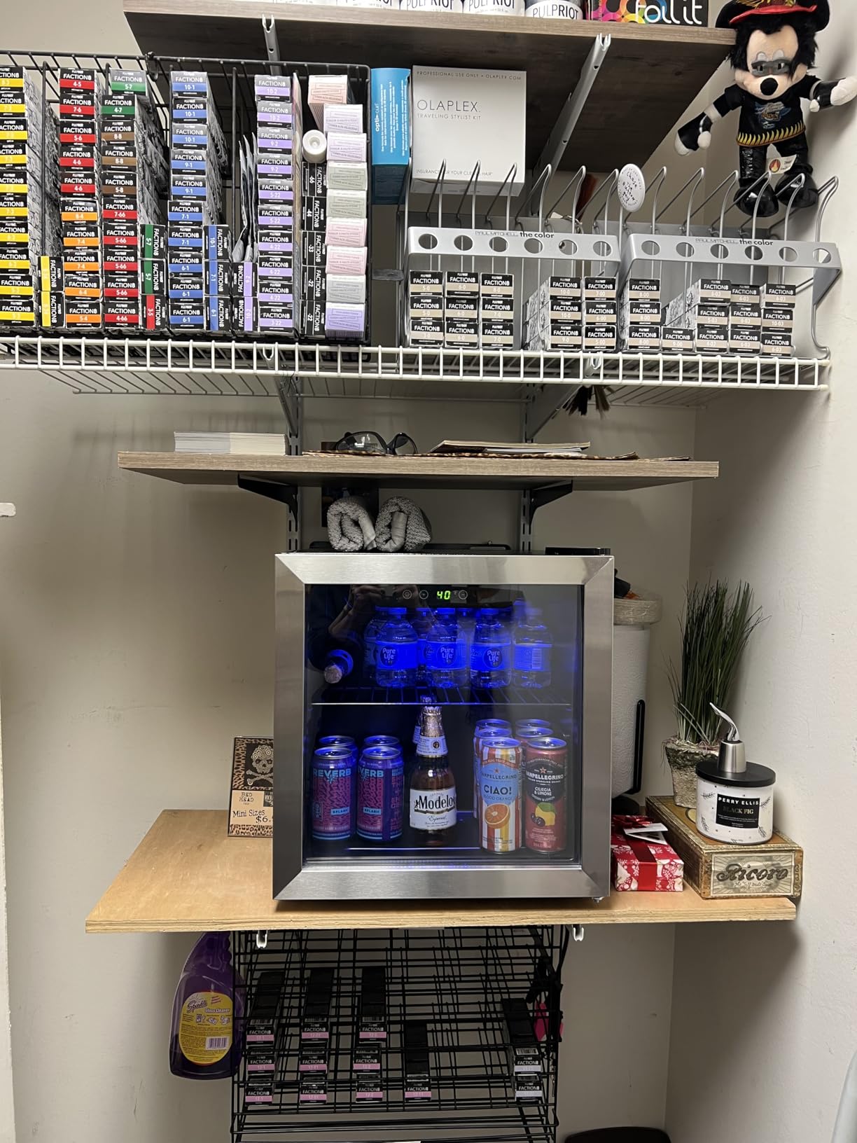 Antarctic Star 18L Beverage Refrigerator Cooler 24Can, Mini Fridge with Quiet Compressor, LED Light, Freestanding Small Fridge with Electronic Temperature Control for Home and Bar(40-61 ℉) customer photo 2