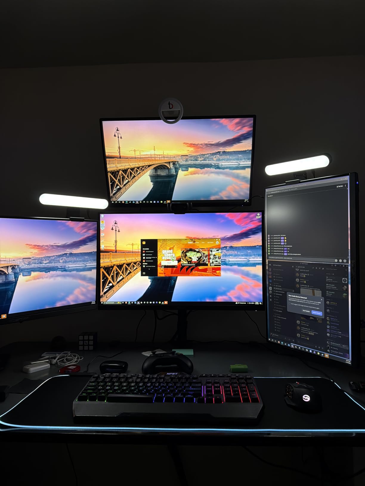 yAyusi Dual-lamp Video Conference Lighting, LED Streaming Light with Remote and Touch Control customer photo 2