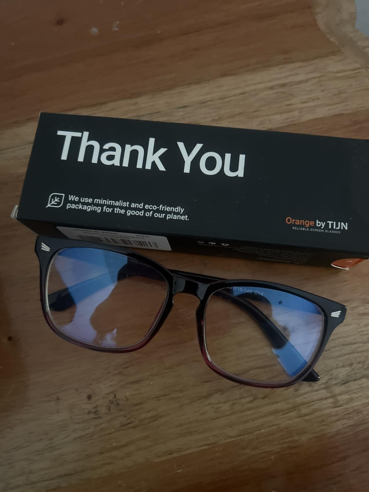 TIJN Blue Light Blocking Glasses for Women Men Clear Frame Square Nerd Eyeglasses Anti Blue Ray Computer Screen Glasses customer photo 2