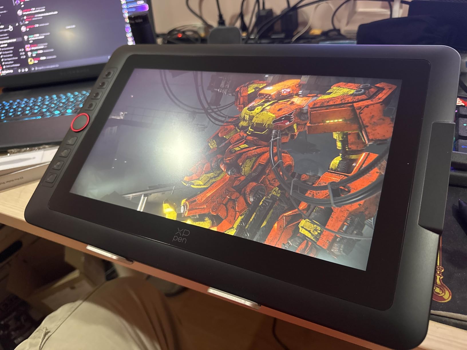 Upgraded Artist13.3 Pro V2 Drawing Tablet with Screen, 16384 Pen Pressure X3 Pro Stylus Pen Display, 99% sRGB Full-Laminated AG Screen Graphic Tablet with Stand, Red Dial, 8 Shortcut Keys 13.3