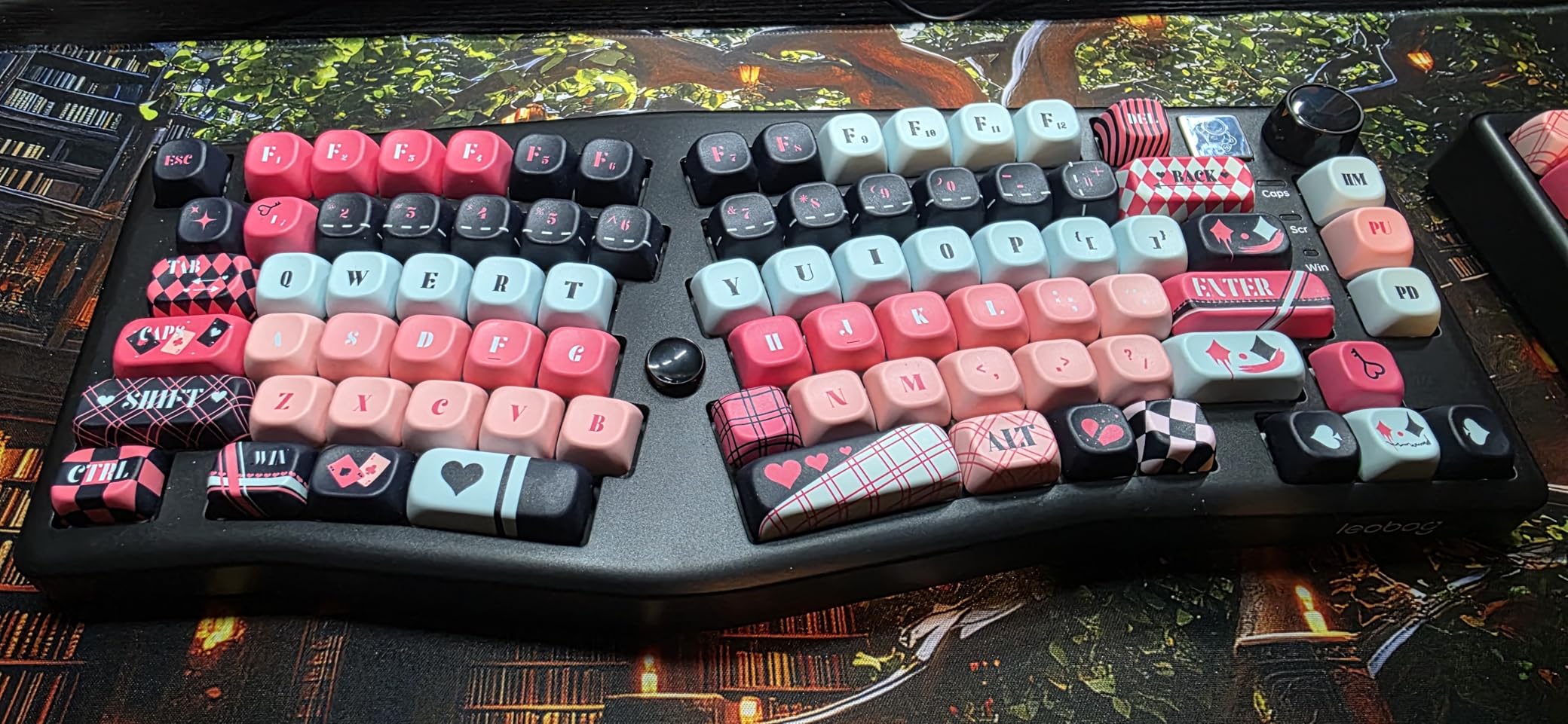 LEOBOG A75 Alice Keyboard, Tri-Mode Ergonomic Gaming Keyboard with RGB Backlit Functional Knob Joystick, 75% Layout Hot-Swap Gasket Custom Keyboards for Win Mac PC Gamer-Black customer photo 2