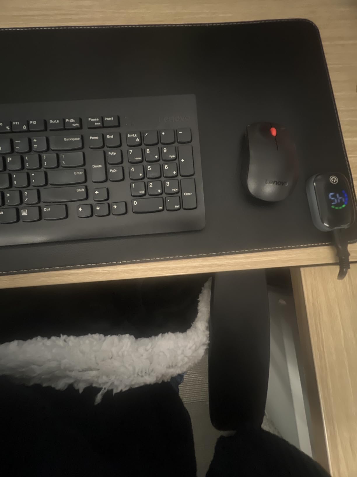 Heated Mouse Pad, Warm Desk Pad,Heated Large Desk Mat with 3 Levels Heating,Gaming Mouse Pad Foot Warmer Pad for Home Office(Upgrade Version,Black,31.5