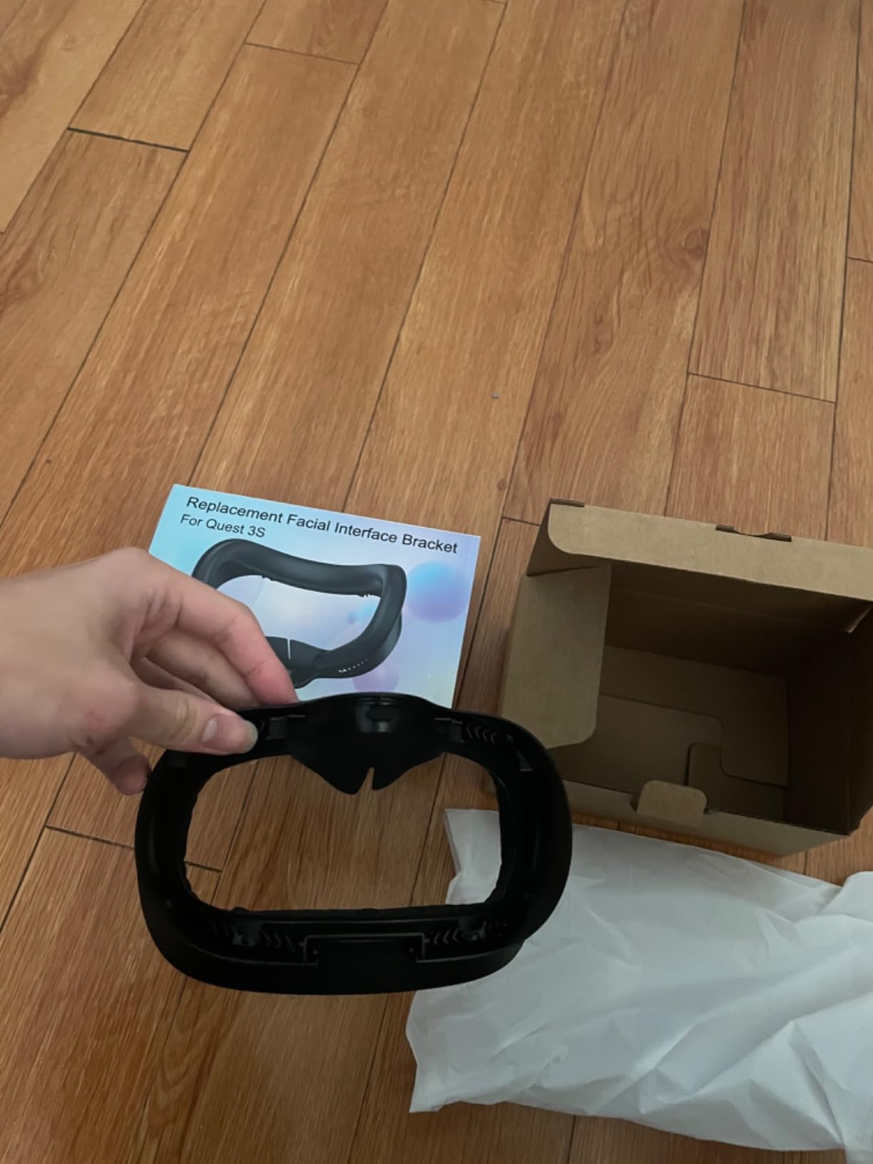 Facial Interface Compatible Accessories with Meta Quest 3S: Face Cover Pad for Oculus Quest 3S - Sweat-Proof PU Leather Face Cushion - Not Compatible with Quest 3 customer photo 1