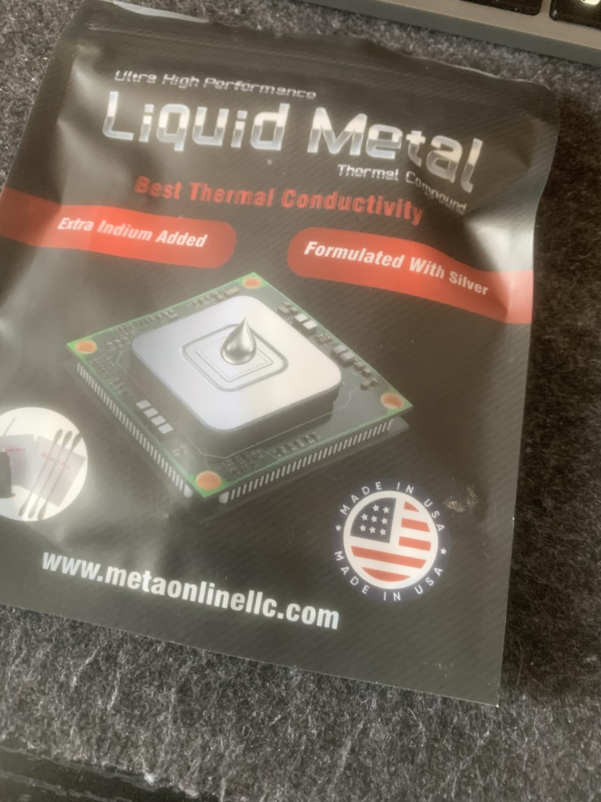 PolarTronix Liquid Metal Thermal Paste - 1 Gram - Made in USA - Liquid Metal for PS5 - CPU - GPU - Series S Series X- Game Consoles Best for overclocking - Premium Materials - Ps5 Liquid Metal customer photo 2