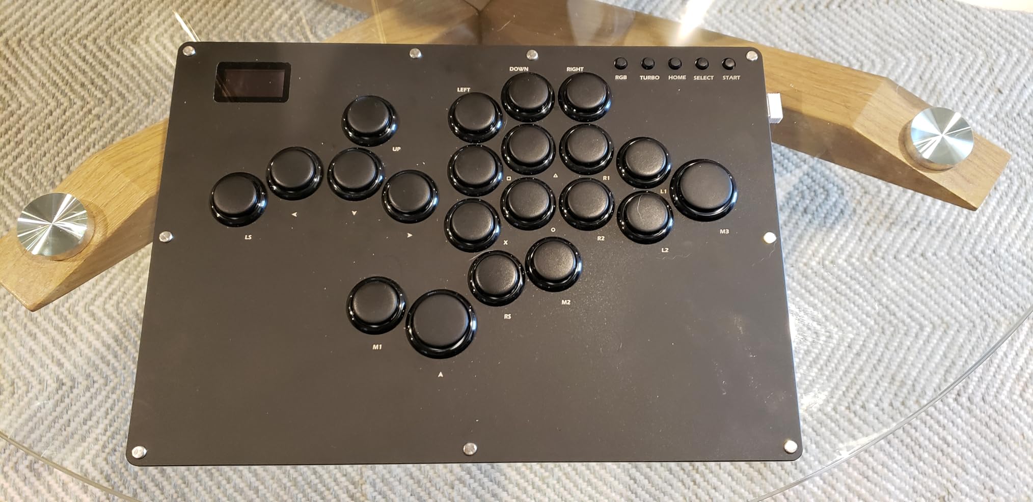 GuileKeys Leverless Controller Arcade Stick GK-16, All-Button Arcade Controller with Multi-function Button for PS4/PS3/PC/Switch, Arcade Fight Stick with RGB/Turbo/Hot-Swap/Low Profile Switch Black customer photo 1