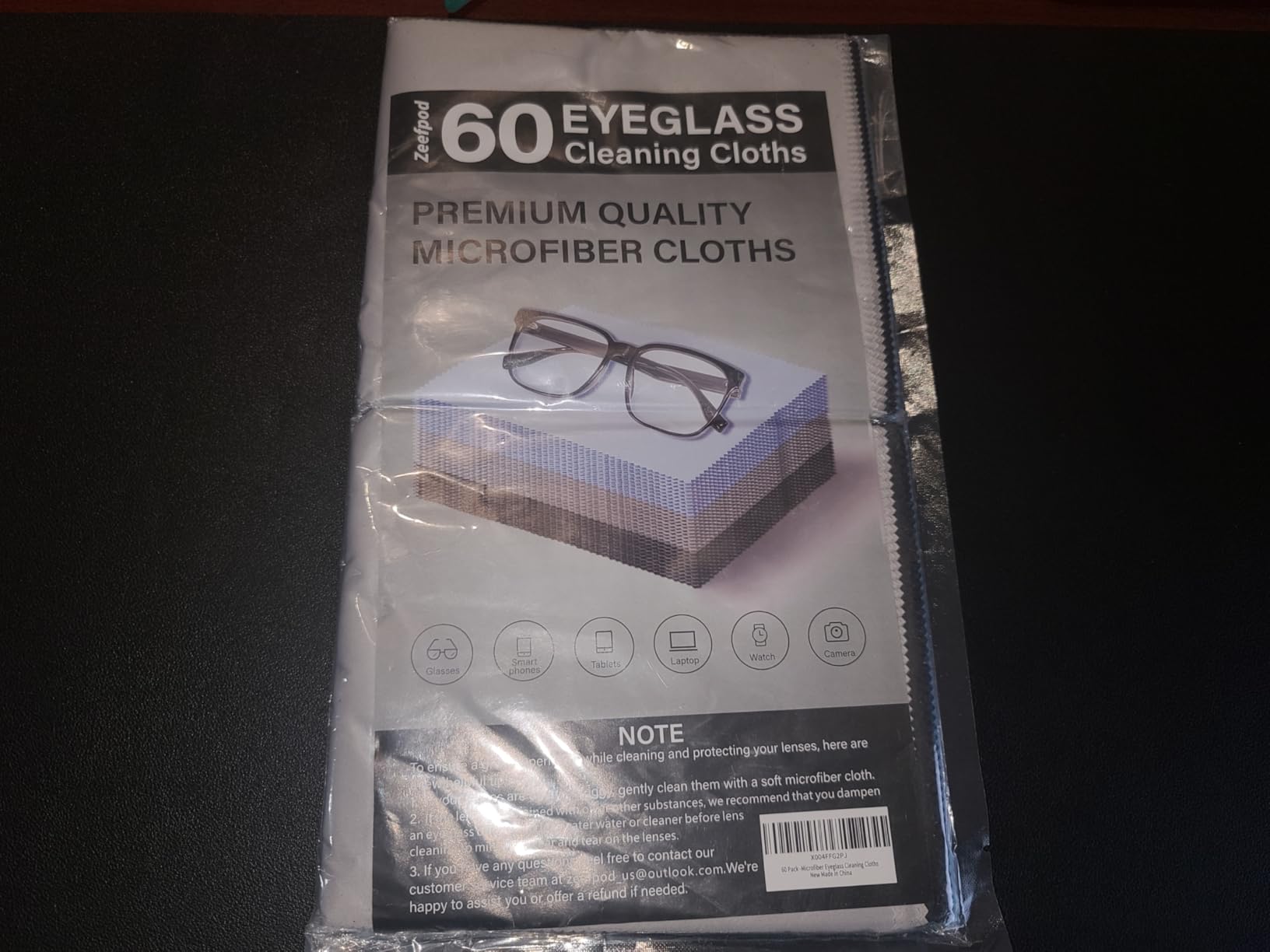 60-Pack Microfiber Cleaning Cloths for Glasses, 6x7 Inch Premium Lens Cleaning Cloth for Screens, Cameras, Eyeglasses, Cell Phone, LCD TV Screens customer photo 2