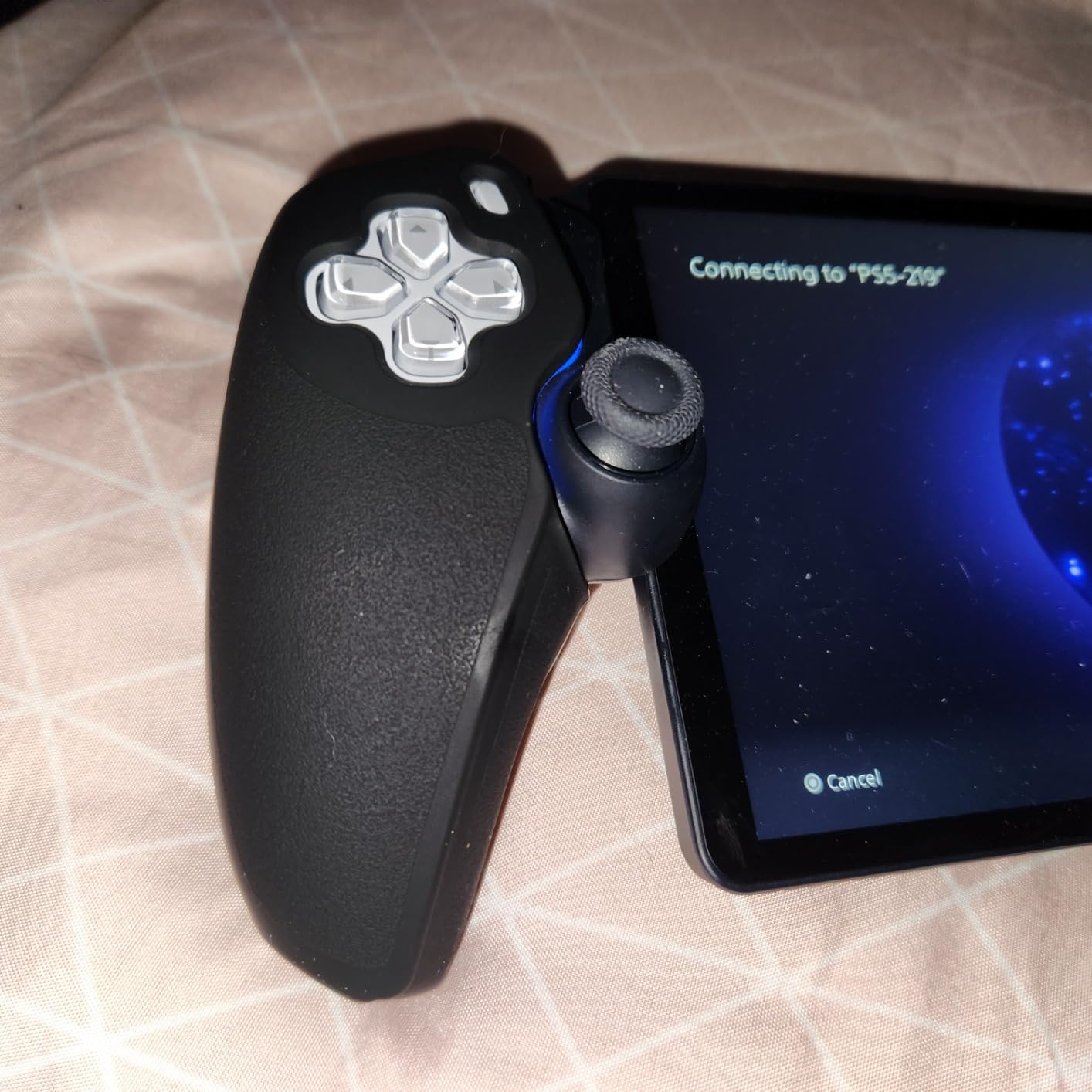 FANPL Silicone Case for PlayStation Portal Left & Right Controller Grips, Soft Protective Cover for PS Portal Skin with 4 Thumb Grips (Black) customer photo 2