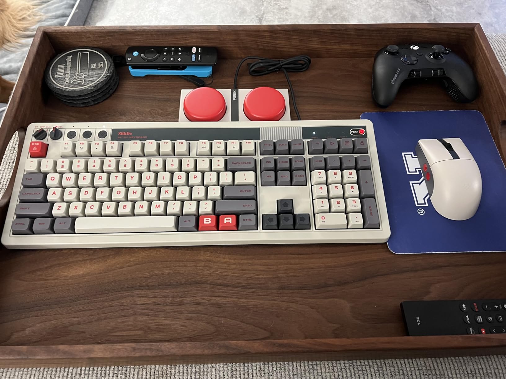 8BitDo Retro 108 Mechanical Keyboard with 108 Keys and Integrated Numpad, Bluetooth/2.4G/USB-C Hot Swappable Wireless Gaming Keyboard for Windows and Android - N Edition customer photo 1