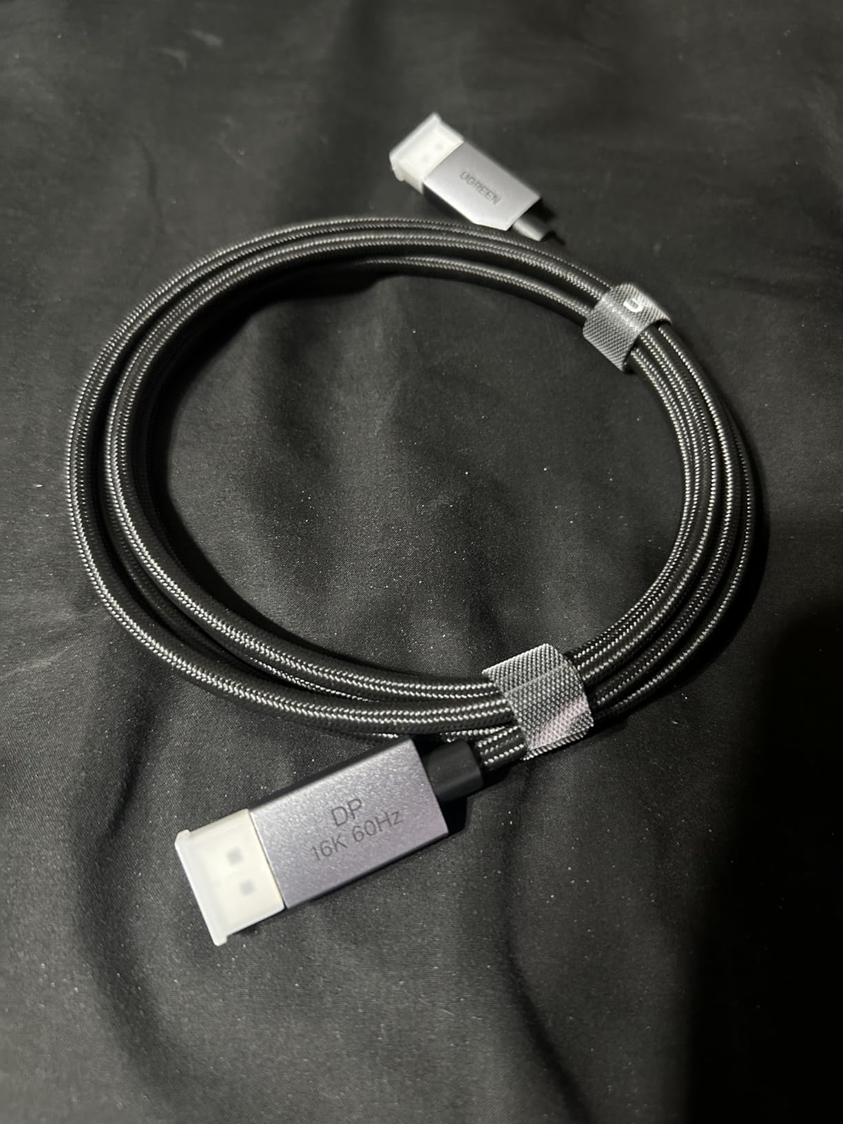 UGREEN 16K@60Hz 80Gbps DisplayPort Cable 2.1 DP Cord 8K@240Hz 4K@480Hz Display Port Cable 6.6FT HDR, HDCP2.3, DSC1.2a, FreeSync, G-Sync, Alu Braid Compatible Monitor, Graphics RTX 5090 4090, PC, HDTV customer photo 1