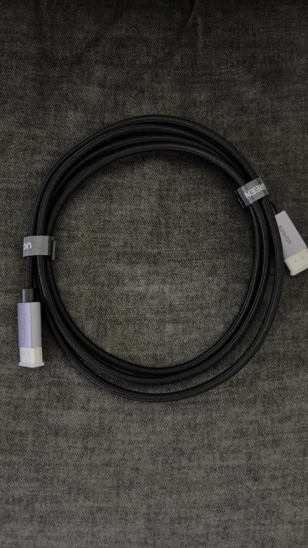 UGREEN 16K@60Hz 80Gbps DisplayPort Cable 2.1 DP Cord 8K@240Hz 4K@480Hz Display Port Cable 6.6FT HDR, HDCP2.3, DSC1.2a, FreeSync, G-Sync, Alu Braid Compatible Monitor, Graphics RTX 5090 4090, PC, HDTV customer photo 2