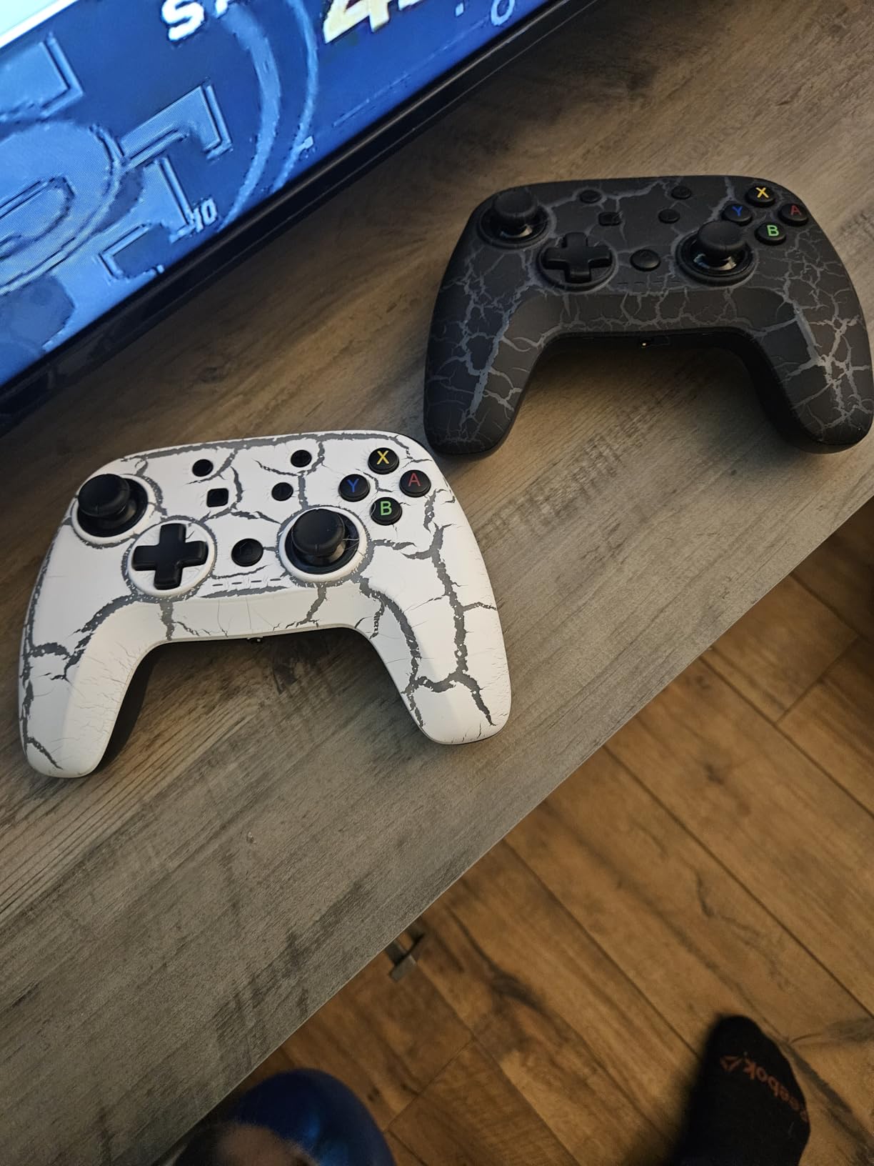 2 Pack Wireless Switch Controller, Compatible with Switch/Switch Lite/OLED/PC, 1000mAh Switch Pro Controller with 9 Color LED, Programmable, Multi-Vibration & Multi-Axis Gyro customer photo 1