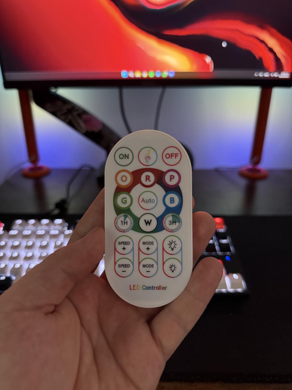 Smart ICRGB LED Lights Bars, Borllyem TV Backlight with Double Light Beads, App Control, RF Remote, Music Syncing and 47 Modes for Gaming, Room Decoration customer photo 1