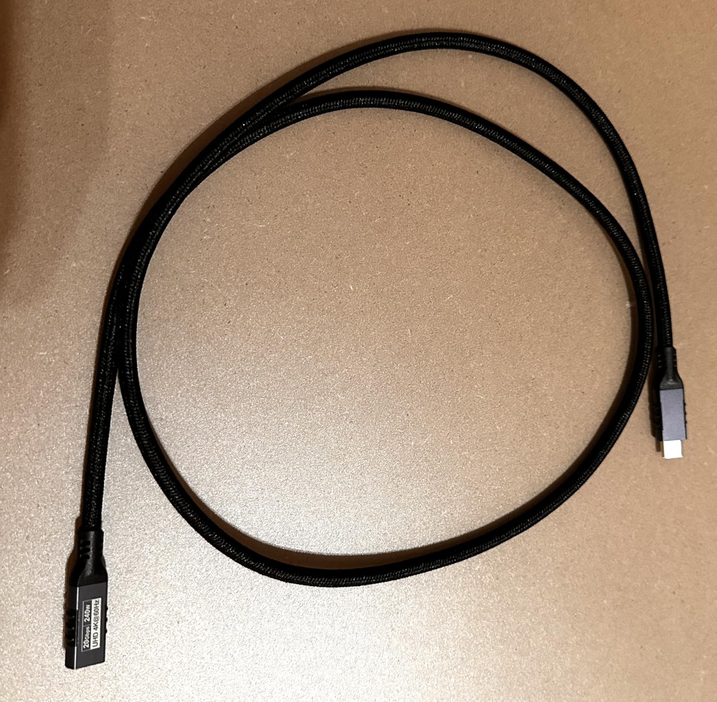 USB C Extension Cable 20ft Long, Upgraded 4K@60Hz Monitor & 100W Charging & 10Gbps Data Transfer USB-C Extender Male to Female USBC 3.2 Gen2 Type C Cord Braided for Laptop Tablet Mobile Phone and More customer photo 2