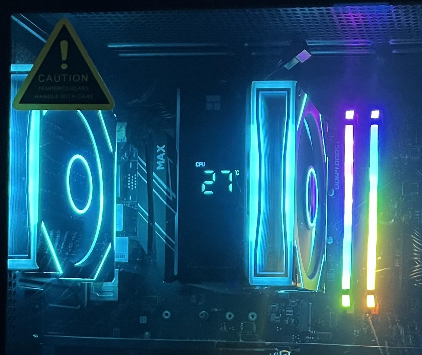 Thermalright Assassin X 120R Digital ARGB White CPU Cooler, Digital Screen Top Cover, TL-P12W-S PWM Quiet Fan CPU Air Cooler, Computer Heatsink Cooling, Support AM4/AM5,Intel LGA1851/1700/115X/1200 customer photo 2