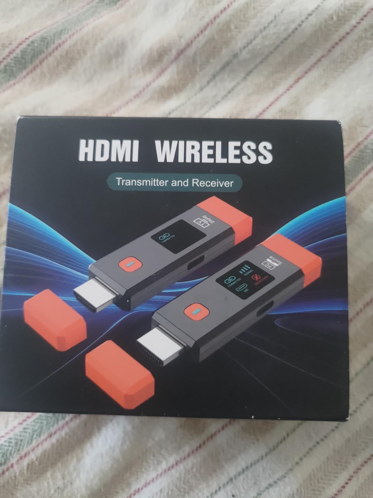 Wireless HDMI Transmitter and Receiver 328ft/100m Extender 4K Decode Input 1080P Output Plug&Play Low-Latency Dual-Band 2.4G/5.8G for Video and Audio customer photo 1