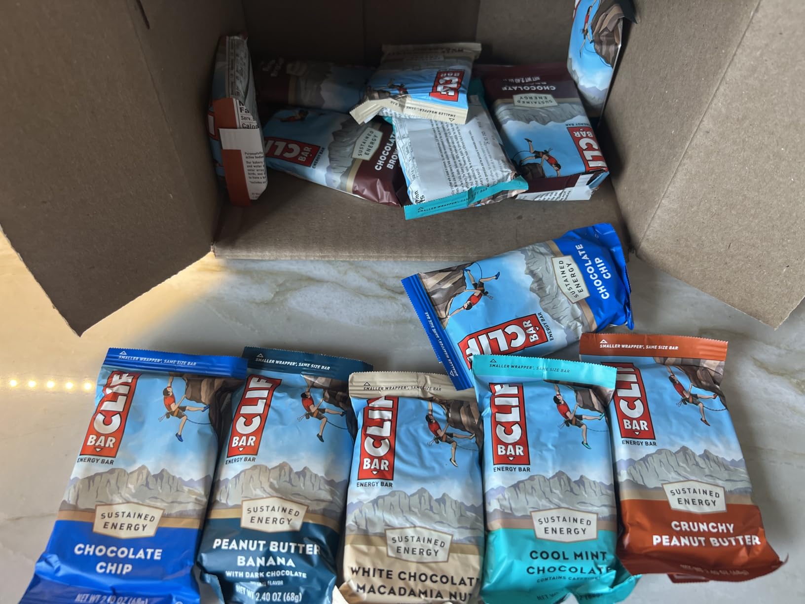 CLIF BAR - Energy Protein Bars - Variety Pack - 6 Flavors - Made with Organic Oats - Energy Bars - Non-GMO - (16 Pack) customer photo 2