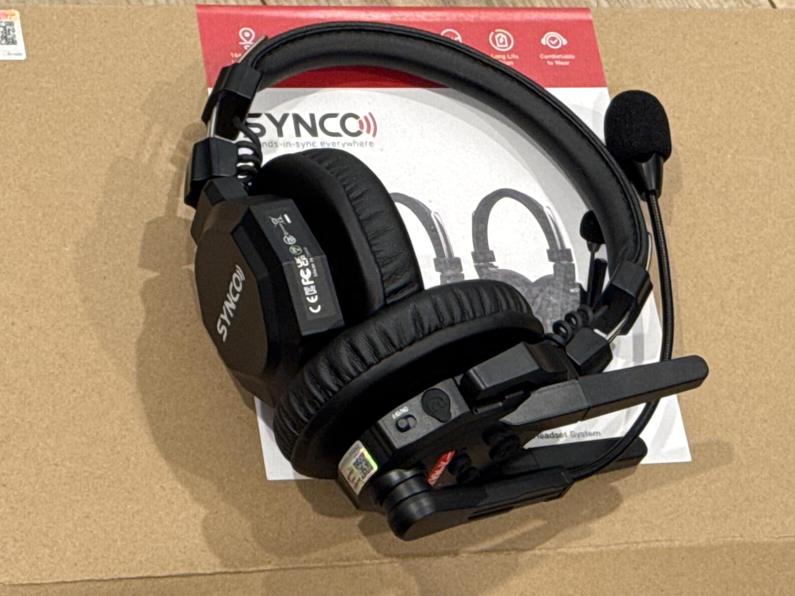 SYNCO XTALK XMAX2 Wireless Intercom Headset System, 2 Person Dual Ear Communication Headsets 500m/1640ft with Noise Reduction for Event TV Documentary Production, Xtalk-Xmax-Wireless-Headset-Intercom customer photo 2