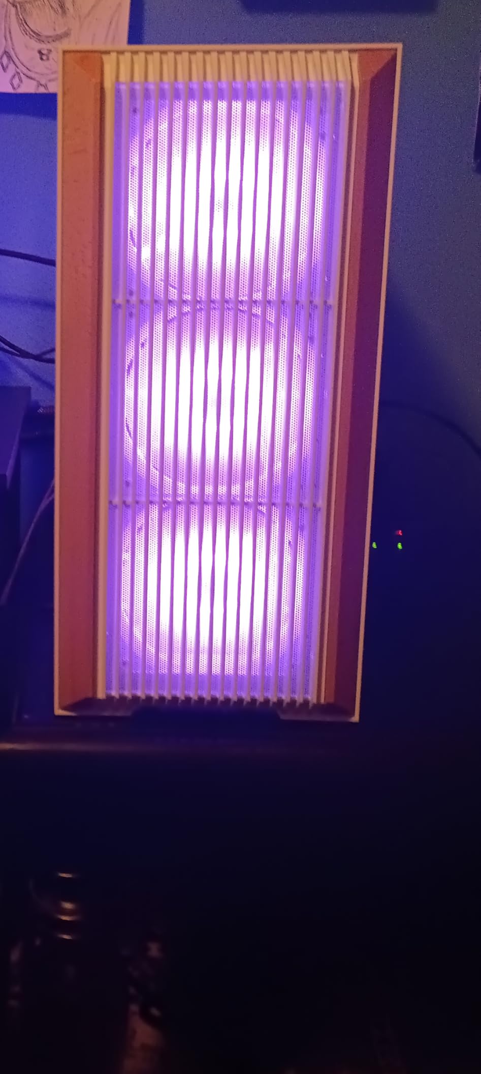 SAMA Z60 Genuine Walnut Wood PC Case, ATX Mid Tower PC Case, Pre-Installed 4X 140mm ARGB PWM Fans, Supports 360mm Radiator on Top, Type-C Port, Mid Tower Computer Case-Black customer photo 1