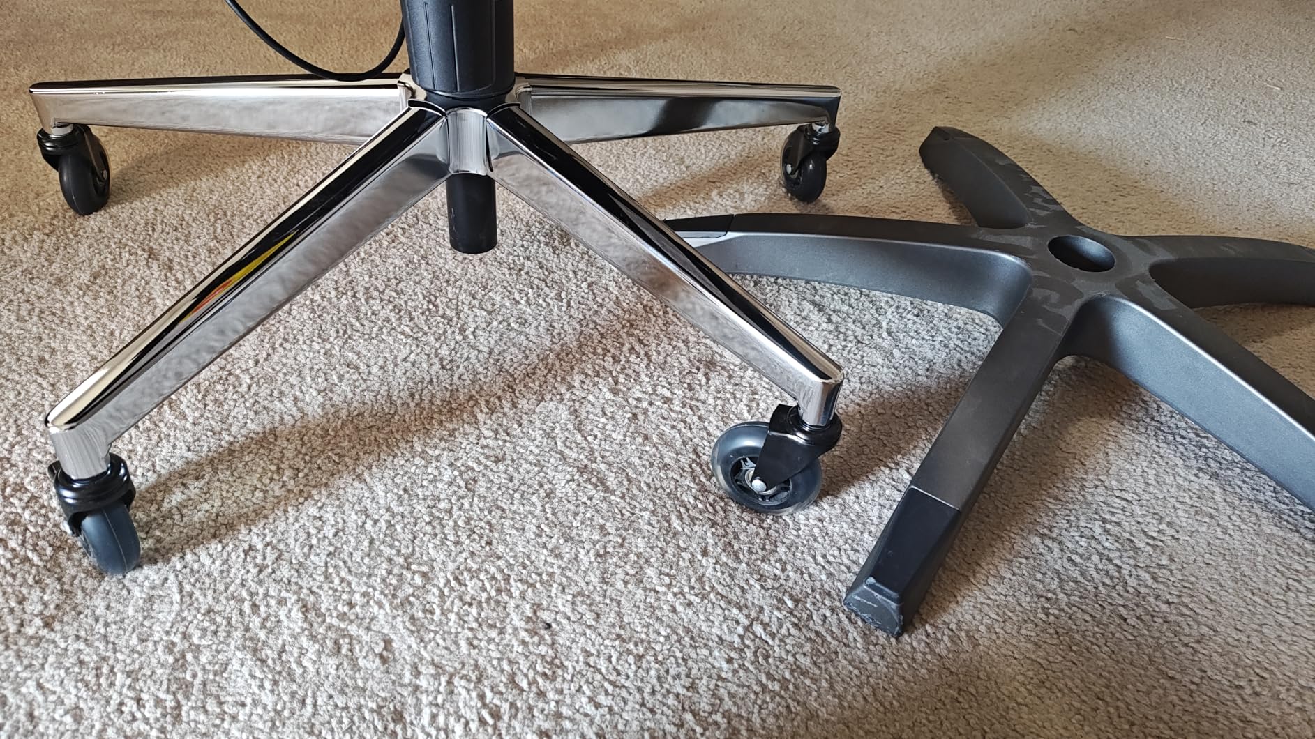 Office Chair Base Replacement (3300 lbs) - Heavy Duty Alloy Office Chair Base Replacement, Universal Gas Cylinder and Caster Socket customer photo 1