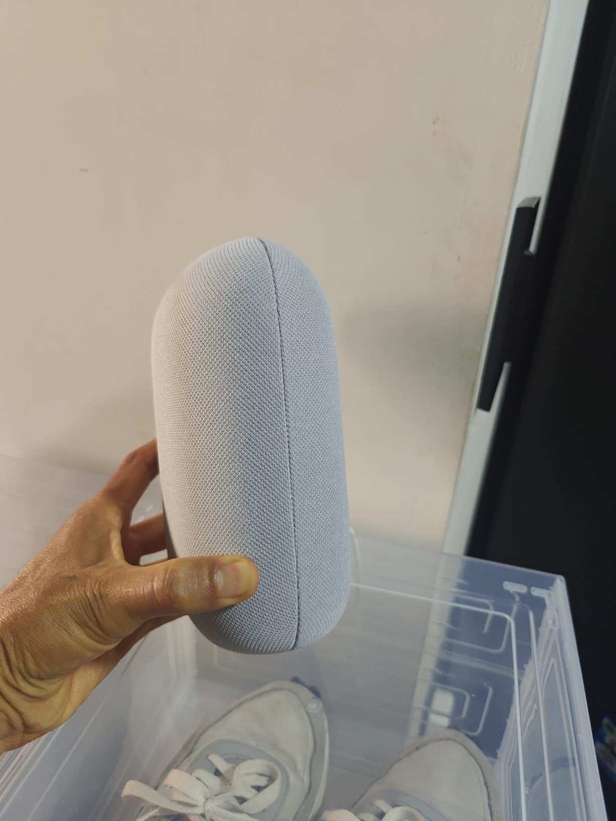 Audio Bluetooth Speaker - Wireless Music Streaming, Powerful Sound, Assistant Built-in, Wi-Fi and Bluetooth Connectivity, Smart Home Control, Stereo Pairing, Includes Pouch and Cloth customer photo 1