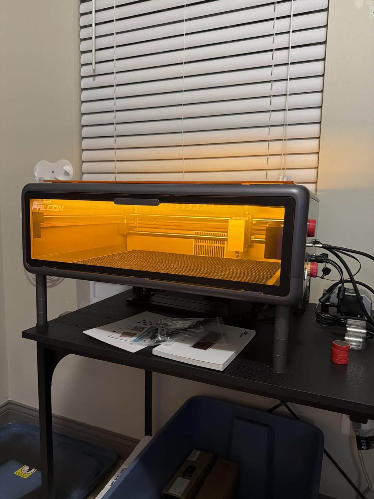 CREALITY FALCON A1 10W Laser Engraver, 80W Enclosed Laser Cutter and Engraver Machine with Air Assist, Smart Camera Positioning, 600mm/s Speed customer photo 1
