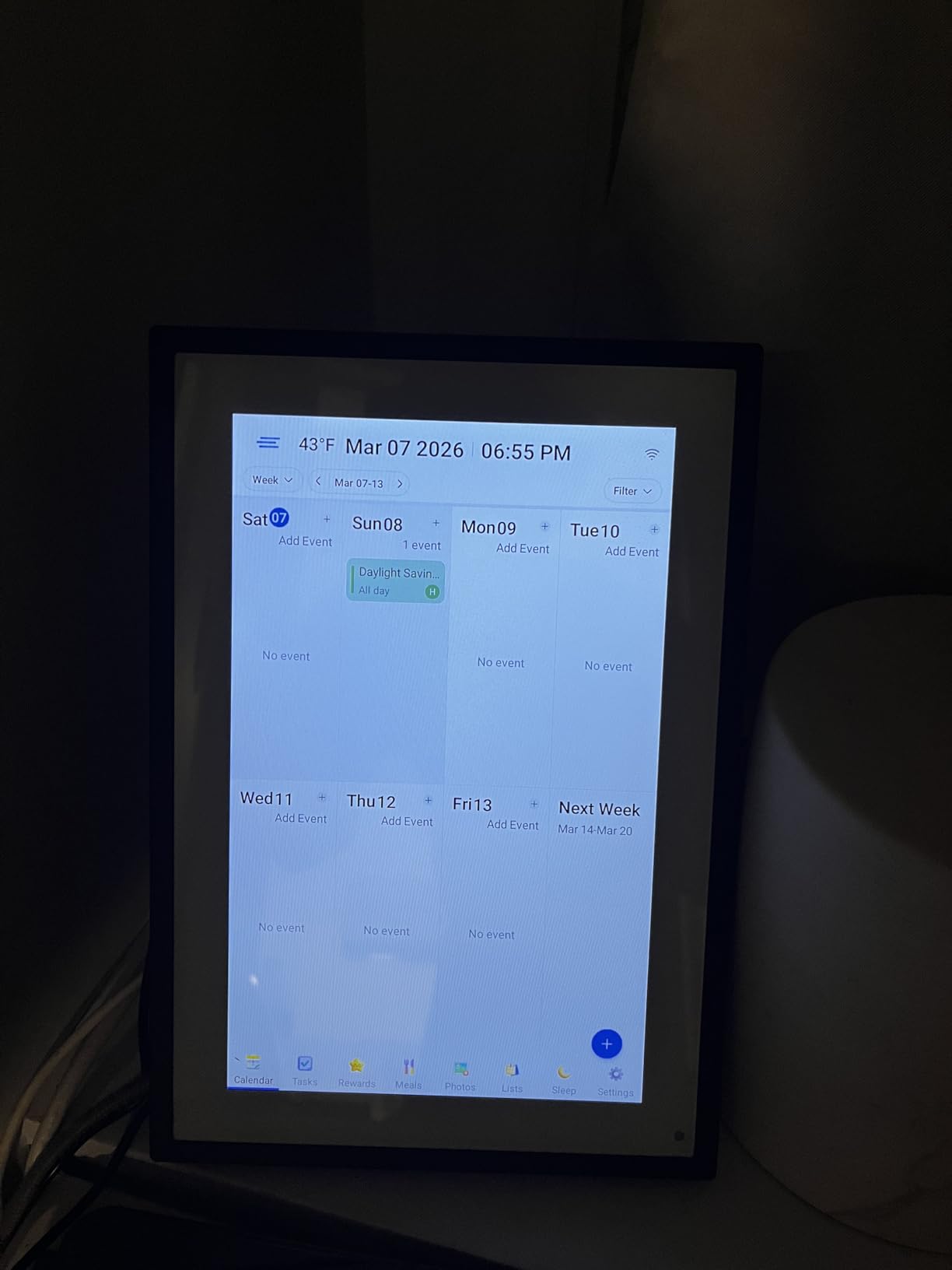 LOOFII 10.1 Inch Smart Digital Calendar - HD Touchscreen Family Planner & Calendar with Chore Chart & Meal Planner customer photo 2