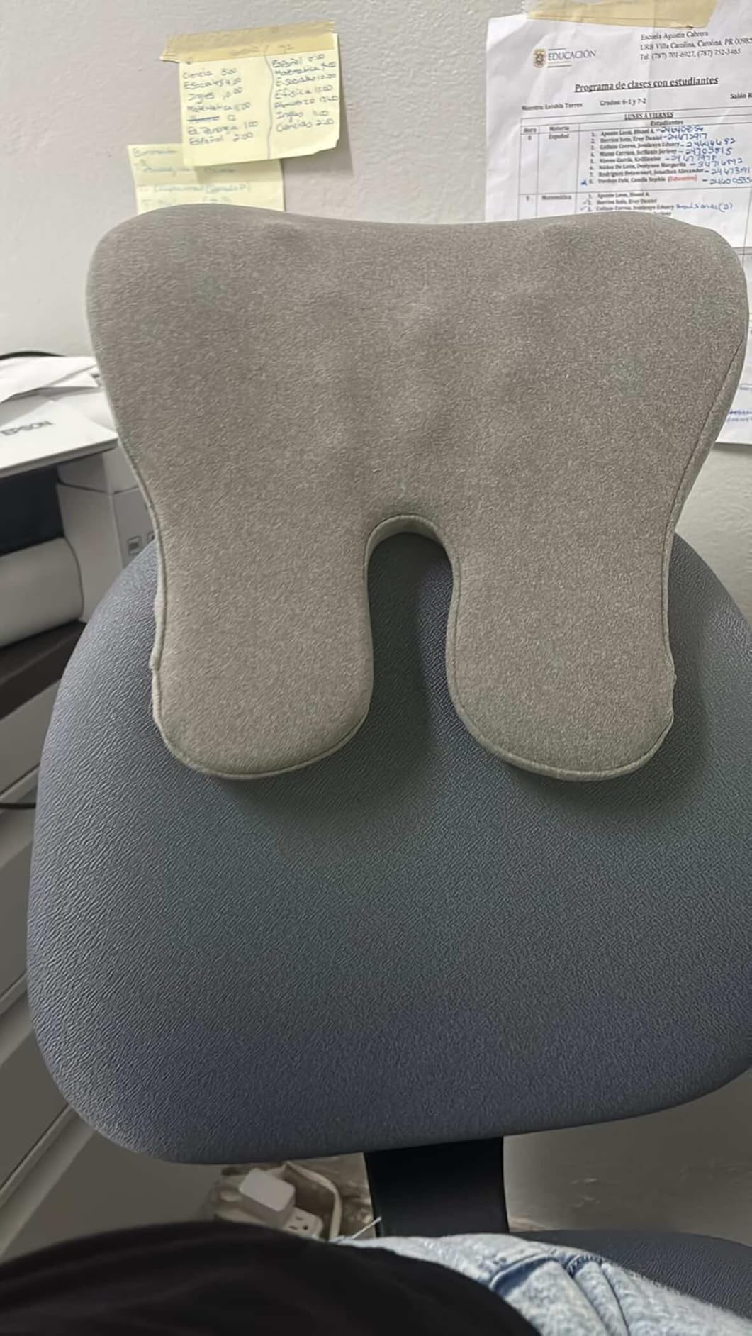 Office Chair Headrest Pillow Attachment & Desk Nap Cushion, Memory Foam Neck Support with U-Shape Hanger Design customer photo 1