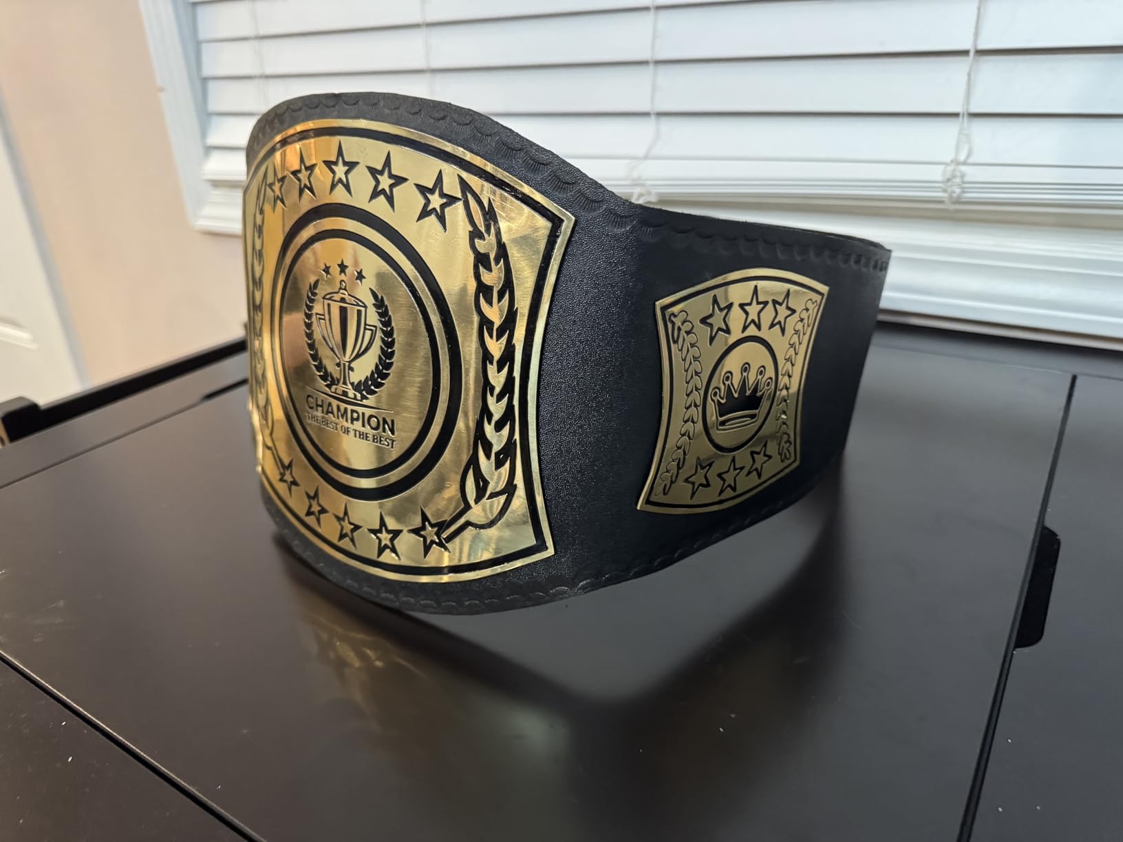 HANDSY Championship Belt Adult - Trophy Belt for Sports, Awards, Gifts, Events, and Prizes - Wrestling Title Belt for Champions customer photo 1