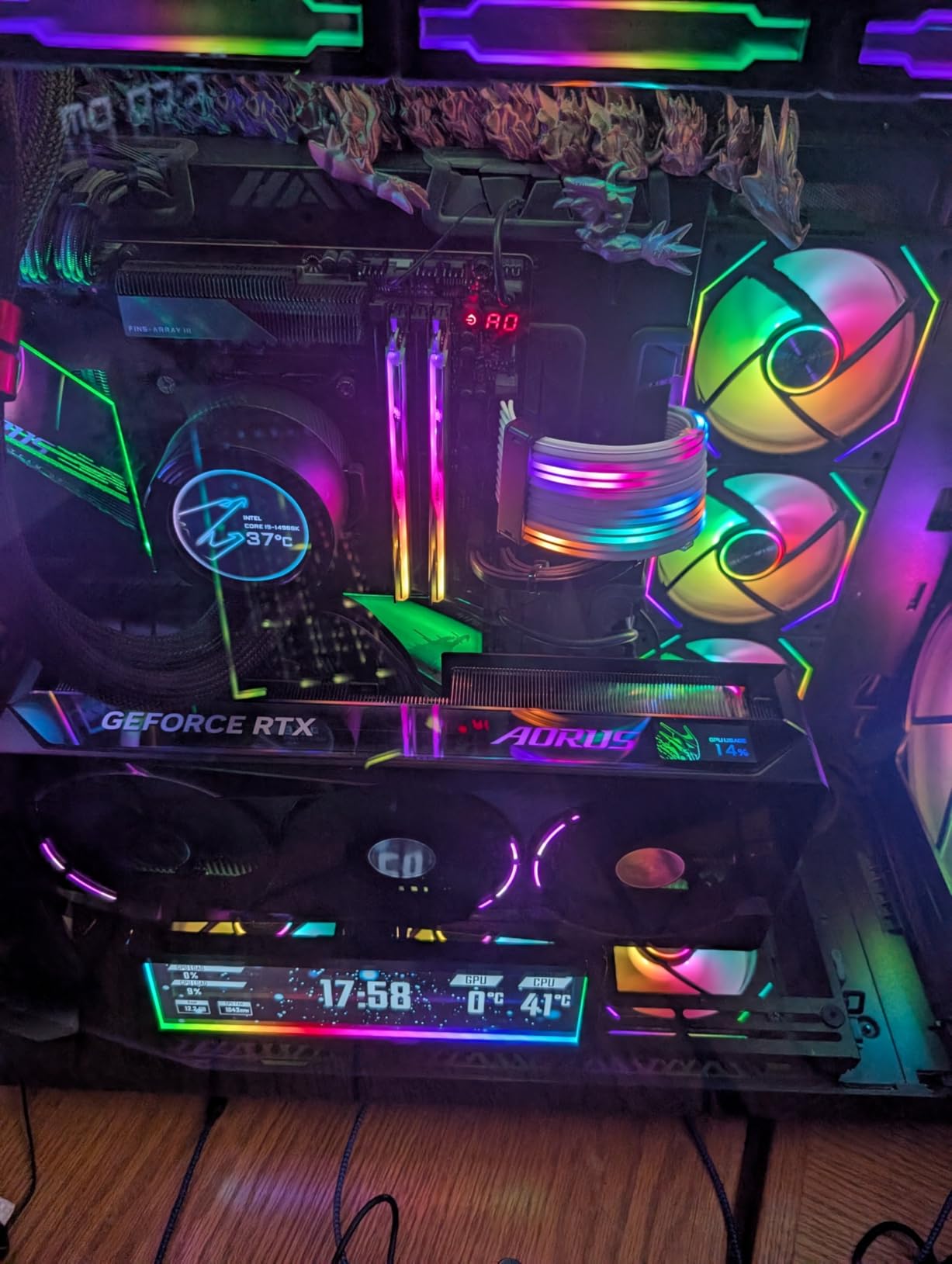 Gigabyte AORUS GeForce RTX 5070 Ti Master 16G Graphics Card - 16GB GDDR7, 256 Bit, PCI-E 5.0, 2670 MHz Core Clock, 3 x DP 2.1a, 1 x HDMI 2.1b, NVIDIA DLSS 4, GV-N507TAORUS M-16GD customer photo 1