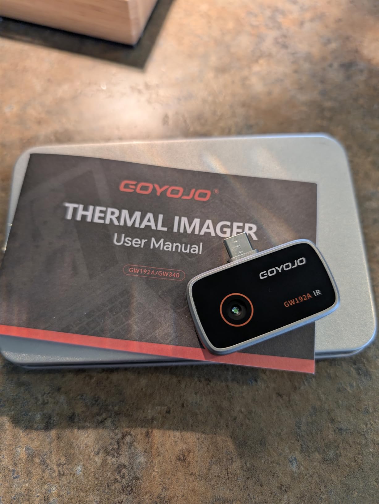 GOYOJO Thermal Imaging Camera for Android/iphone 15/16/17 iOS Series 192x192 IR Resolution- Water Leak Detection HVAC Electrical Plumbing, Automotive Repair, Home Inspection, DIY-USB-C Infrared Imager customer photo 1