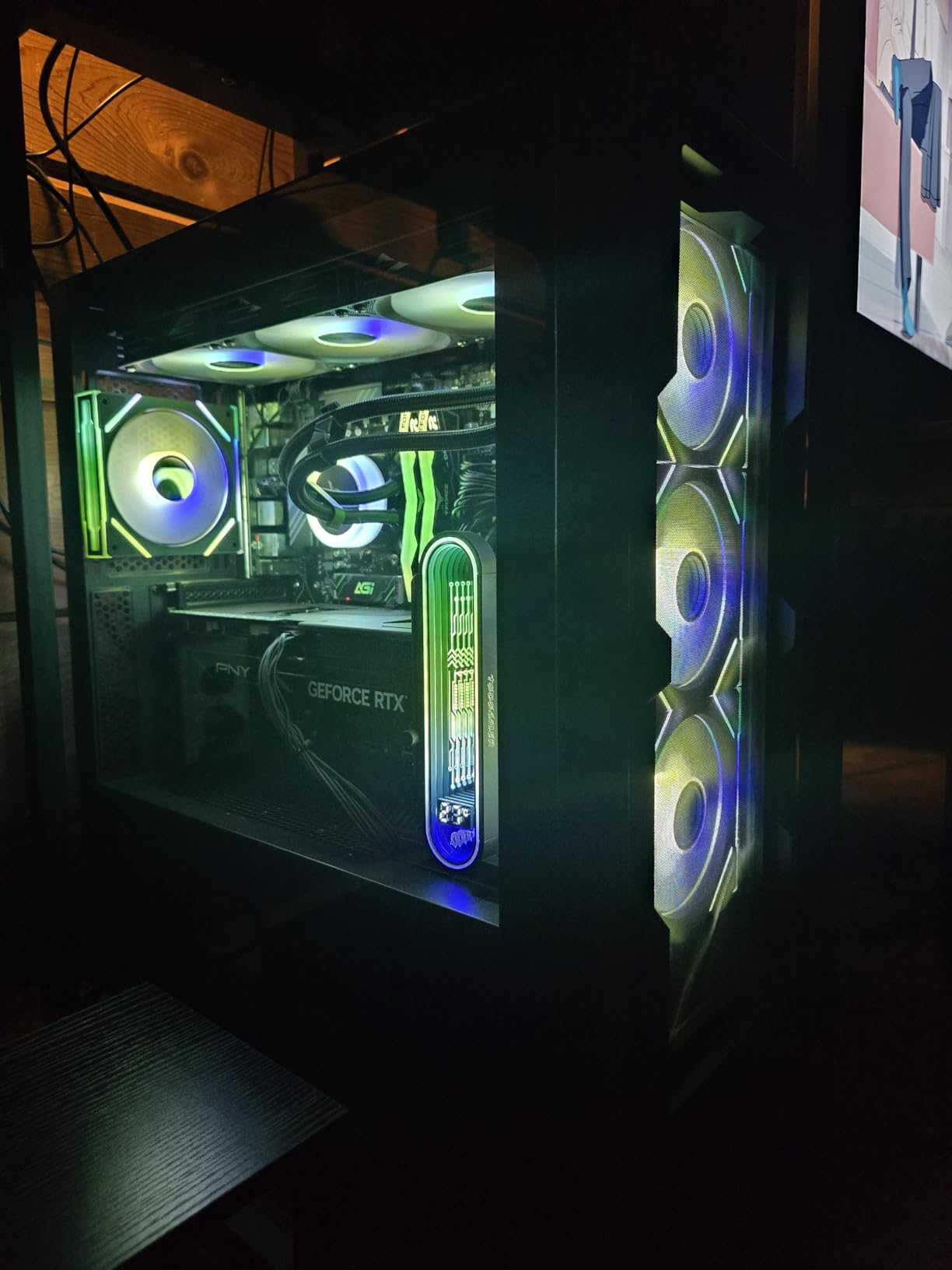 Skytech Gaming O11 Vision Desktop PC, Ryzen 7 9800X3D 4.7 GHz (5.2 GHz), AMD RX 9070XT 16GB, 2TB Gen4 NVMe SSD, 32GB DDR5 RAM 6000 RGB, 850W Gold ATX 3 PSU, 360mm ARGB AIO, Wi-Fi, Win 11 customer photo 1