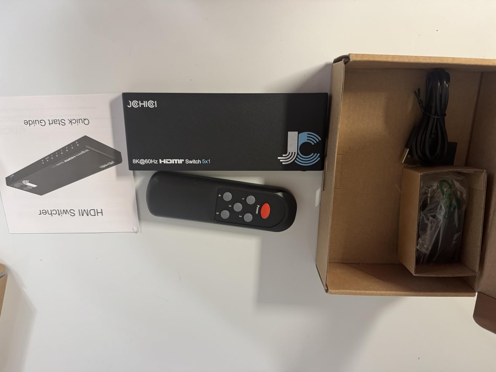 HDMI Switch 5 in 1 Out 8K@60Hz 4K@120Hz - HDMI 2.1 Switcher Splitter with Remote, Auto-Switching - Supports HDCP 2.3, HDR10, Dolby Vision, 3D, VRR - Compatible with PS5/Xbox/PC/Blu-ray Player customer photo 2