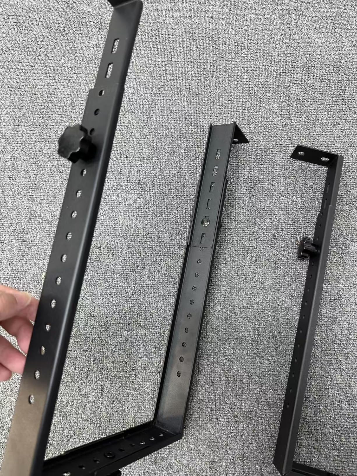 PUTORSEN Under Desk PC Mount for Mid/Mini-Tower Cases - Vertical/Horizontal CPU Holder up to 77 lbs, Space-Saving Computer Rack for ATX/Micro-ATX/Mini-ITX (Black) customer photo 1