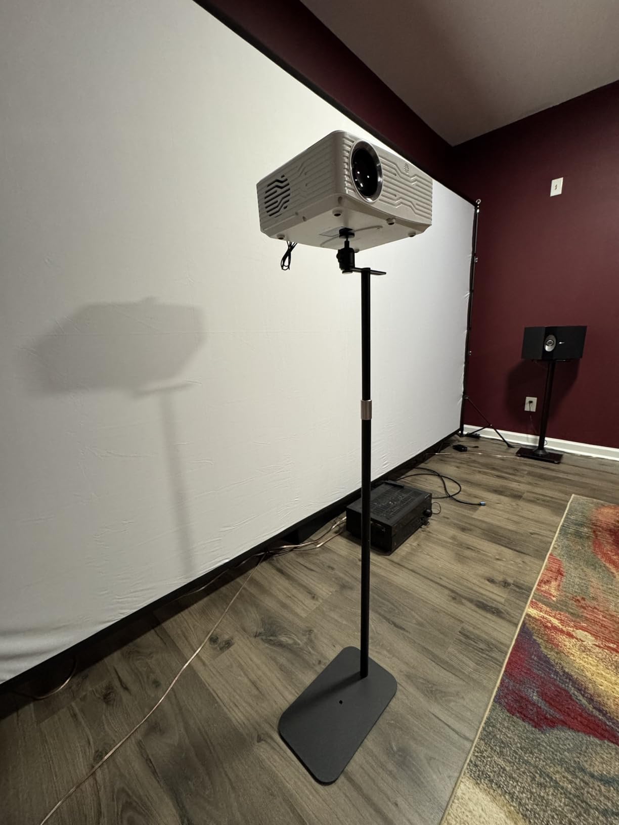 PUTORSEN Universal Projector Stand - Height Adjustable & 360° Rotatable Mount with 1/4