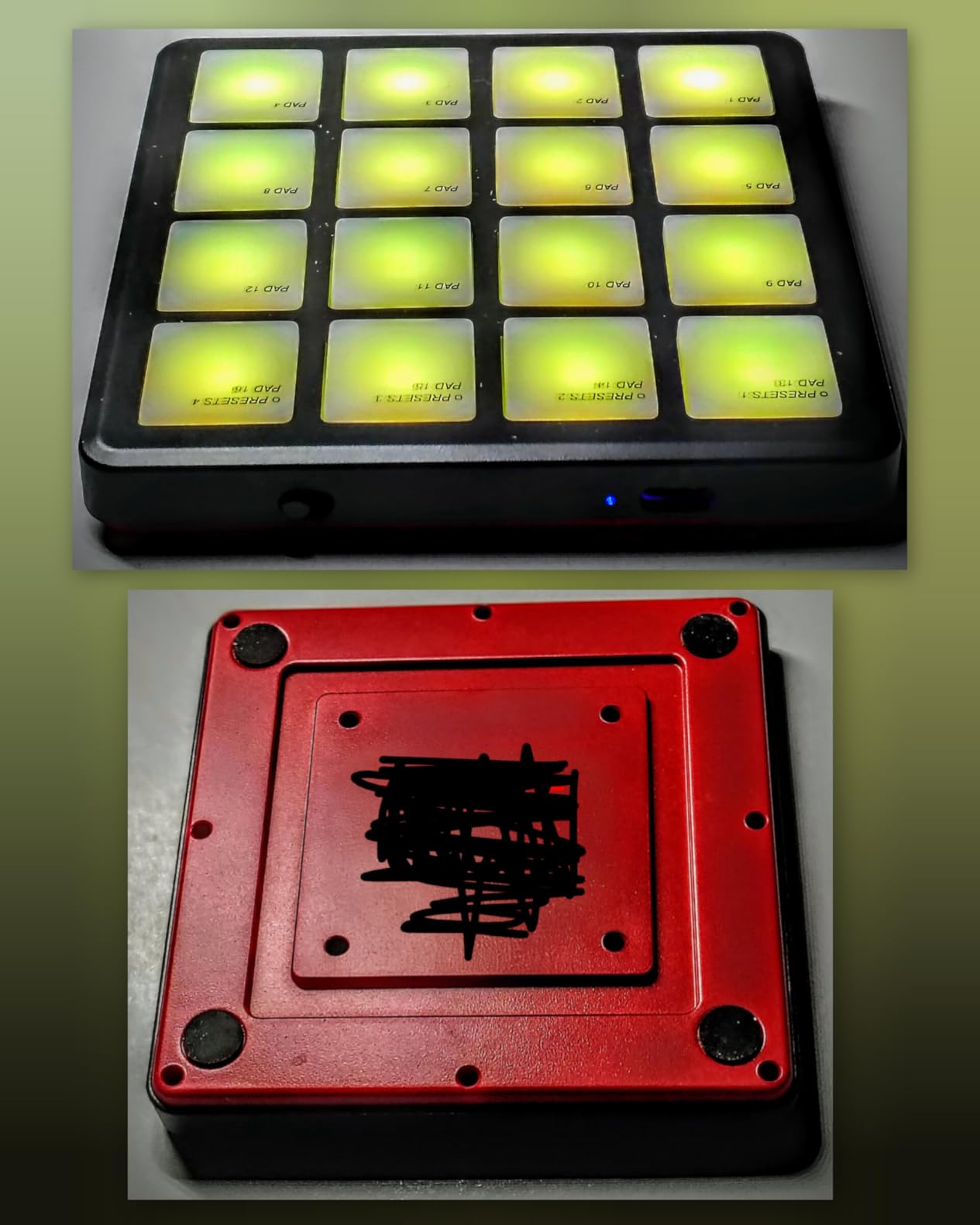 Donner MIDI Controller Pad Beat Maker Machine, Portable Drum Machine with 16 Beat Pads, Note Repeat and Music Production Software, Mini USB MIDI Controller with 40 Courses, STARRYPAD MINI customer photo 1