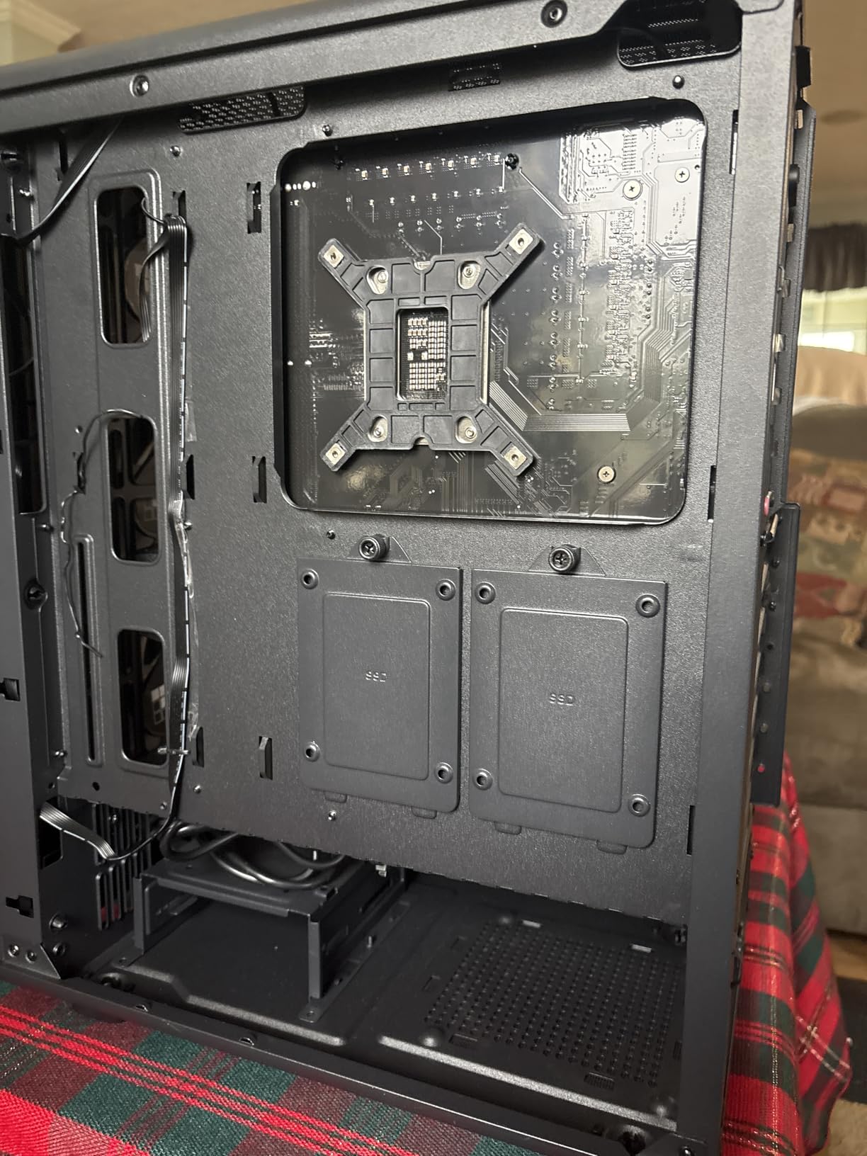 M2 PC Case -Genuine Walnut Wood Front Panel Pre-Installed 7 PWM ARGB Fan (3x140mm+4x120mm), 360MM RAD Support, ATX Mid-Tower Gaming PC Case, with Type-C,FOIFKIN (Black, M2) customer photo 2