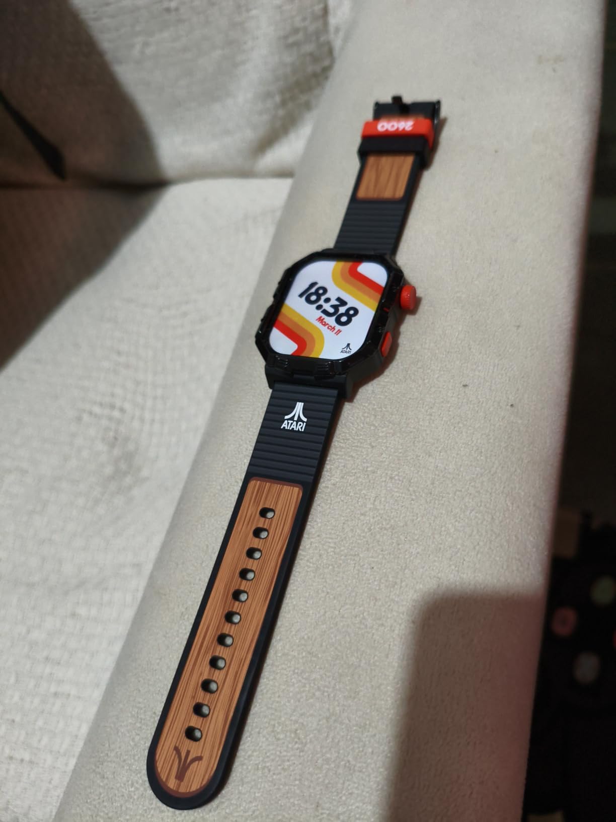 Atari 2600, Retro Gaming Smart Watch with Selective Tech, All Day Fitness Tracker, Built-in Centipede™, Pong™, Missile Command™, Super Breakout™, IP68 Water Resistant customer photo 1