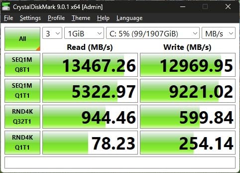 Lexar 2TB NM1090 PRO PCIe Gen5 NVMe M.2 2280 Internal SSD, Up to 14,000 MB/s Read, Advance Thermal Control, DirectStorage Enabled, Ideal for AI Computing, Gaming, Content Creation (LNM109P002T-RNNNU) customer photo 1