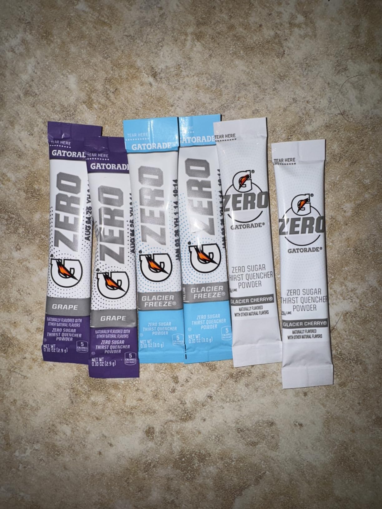 Gatorade G Zero Sports Drink Mix Powder Packets, 3 Flavor Frost Variety Pack, Electrolyte Powder Drink Mix for Hydration, Zero Sugar, 30 Total Packets customer photo 1