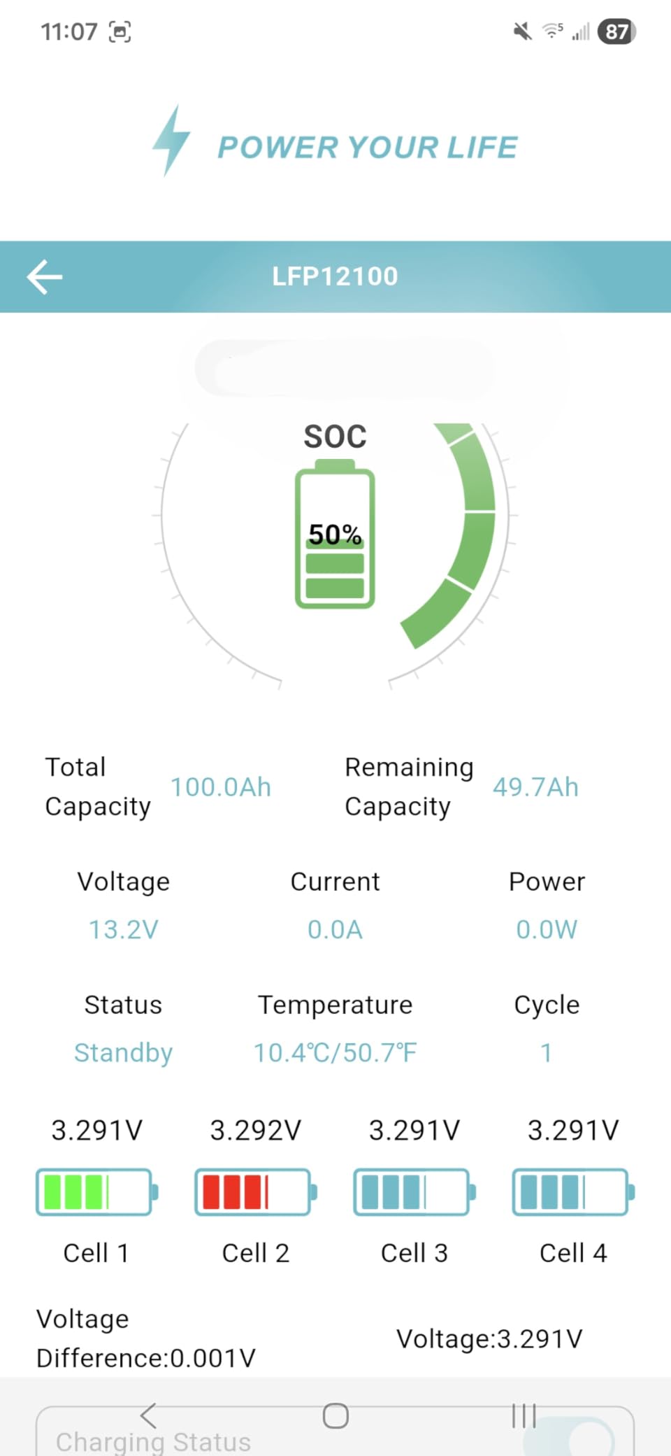 12V 100Ah Lifepo4 Battery, Bci Group 24 Size, Built-In 100A Smart BMS, 4500+ Deep Cycle Grade A Lithium Cells For RV Travel,Trolling Motor,Marine, Boat, Solar Panel, Off Grid, Camping (1PC) customer photo 2