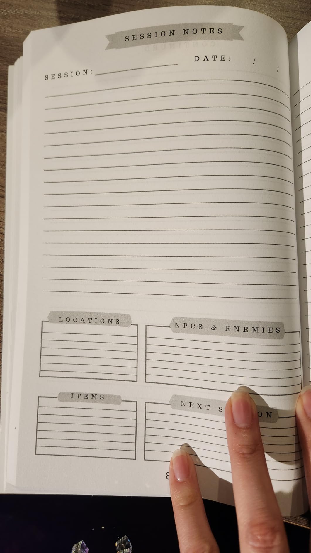 Campaign Journal: D&D and TTRPG Player Notebook with Character and Session Notes for Role Playing Games customer photo 2