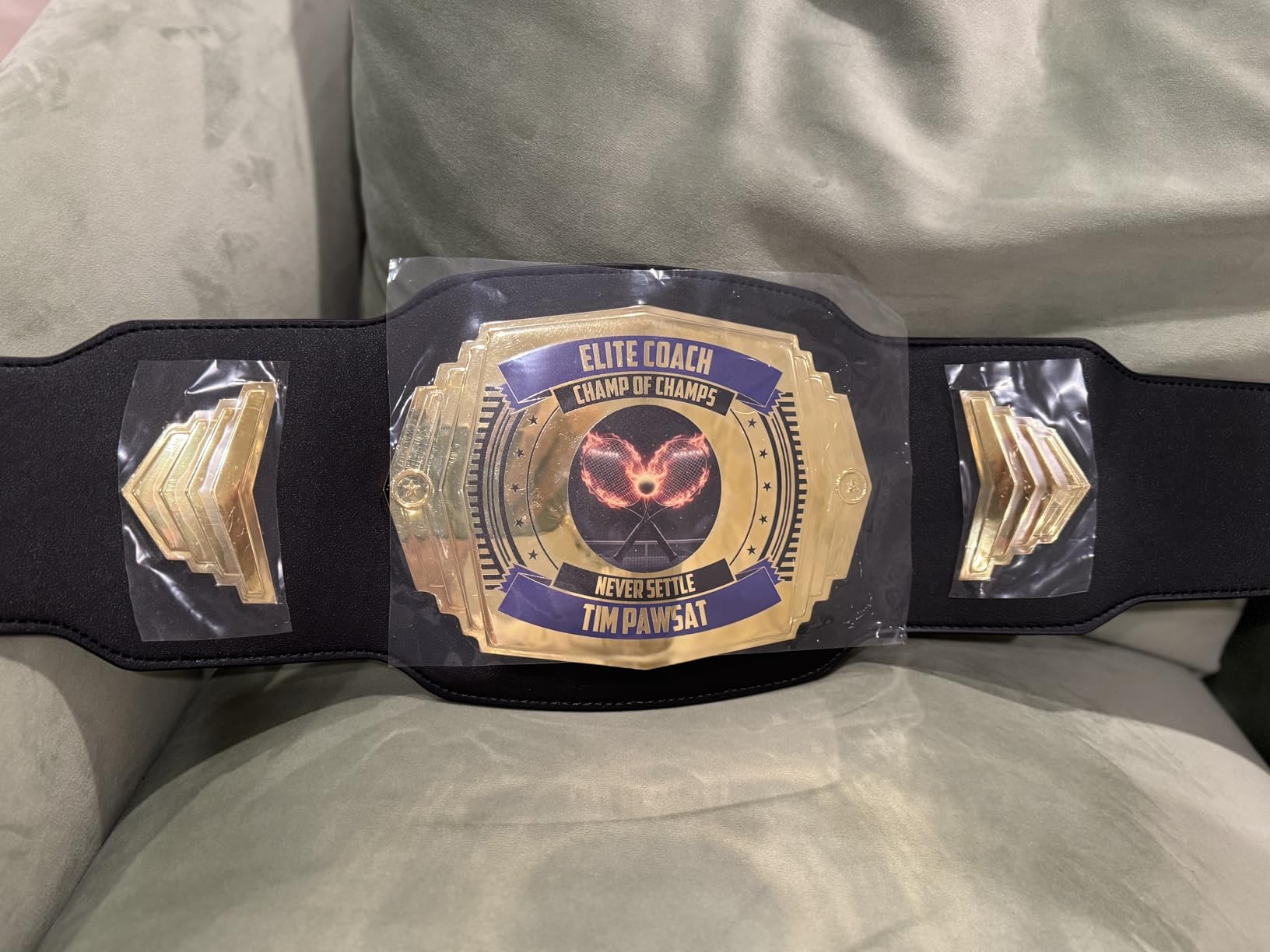 TrophySmack Ultimate 2lb Custom Championship Trophy Belt, Youth Sized customer photo 1