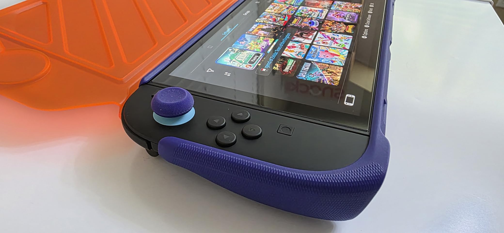 by Skull & Co.Thumb Grips Joystick Cap Analog Stick Cover for Nintendo Switch 2 Joy-Con - Neon Blue & Red, 3 Pairs (6pcs) customer photo 1
